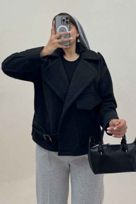 کت فوتر کشمیر پایین سگک تک جیب