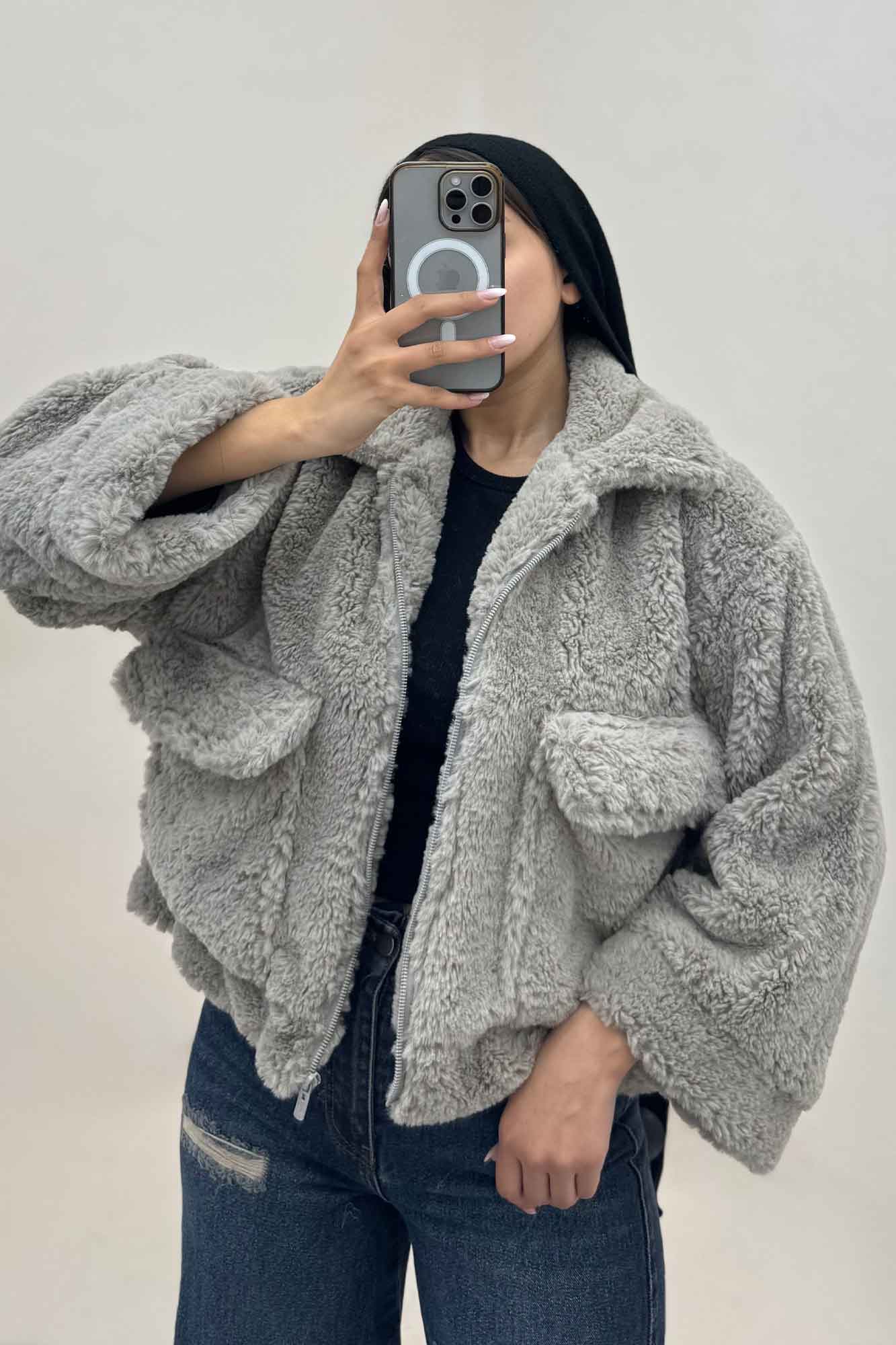 کت پوست دو جیب کد 447