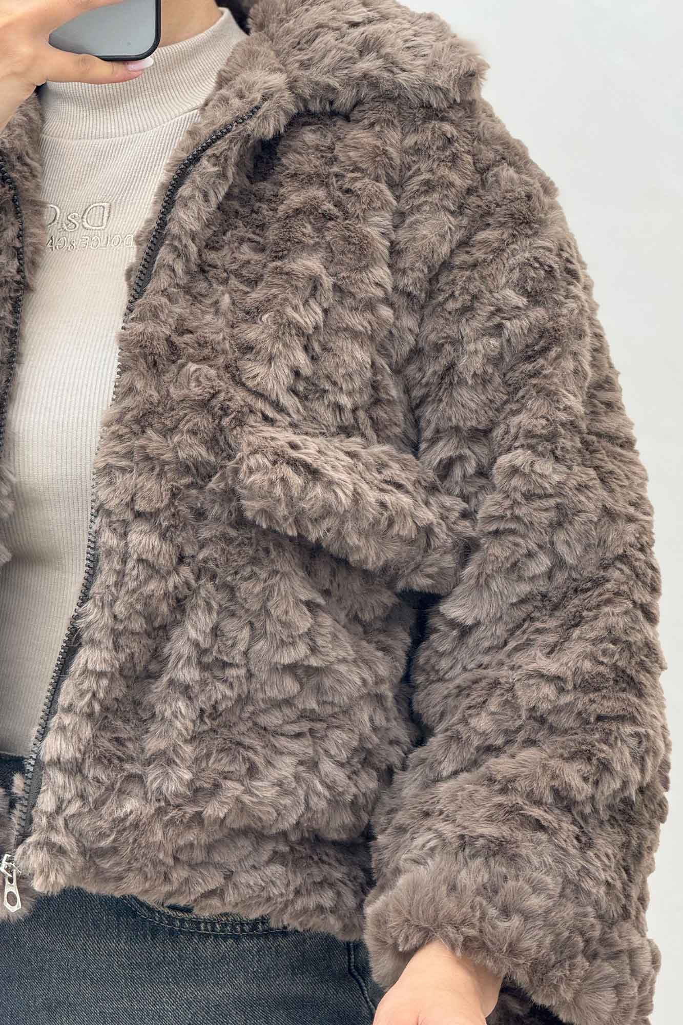 کت پوست دو جیب کد 447