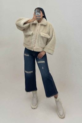 کت پوست دو جیب کد 447