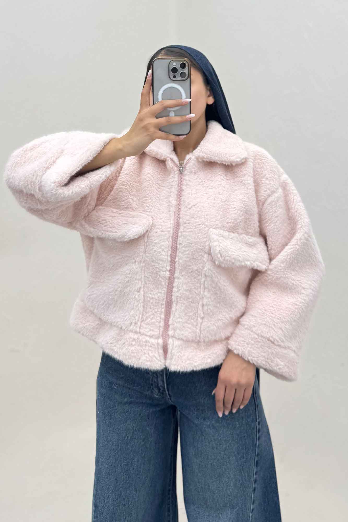 کت پوست دو جیب کد 447