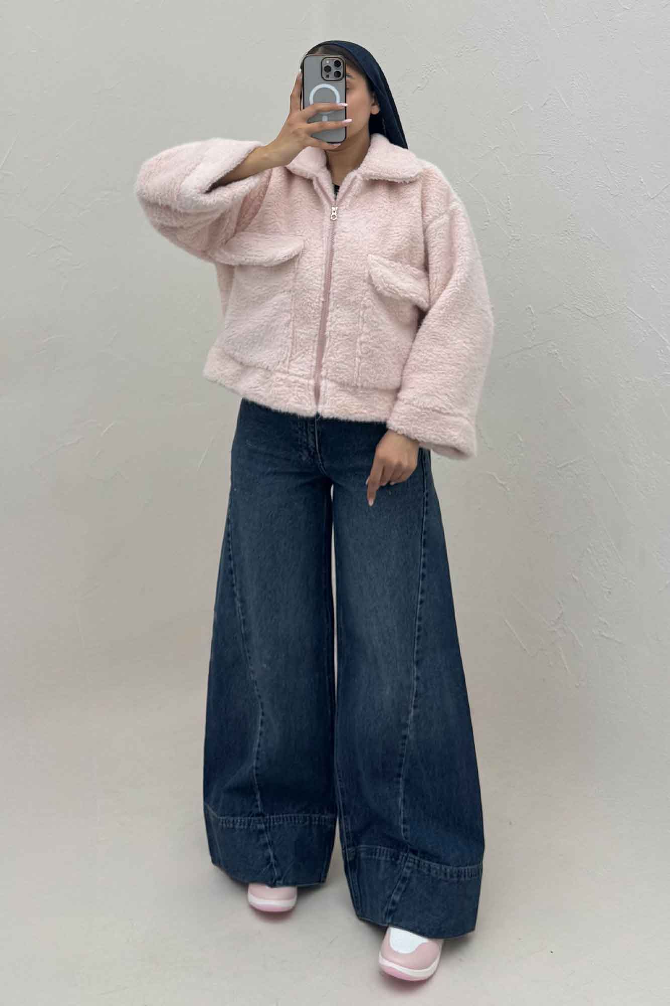 کت پوست دو جیب کد 447