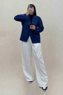 کت سوییت دو دکمه پایین هفتی