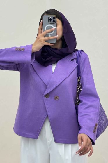 کت سوییت دو دکمه پایین هفتی