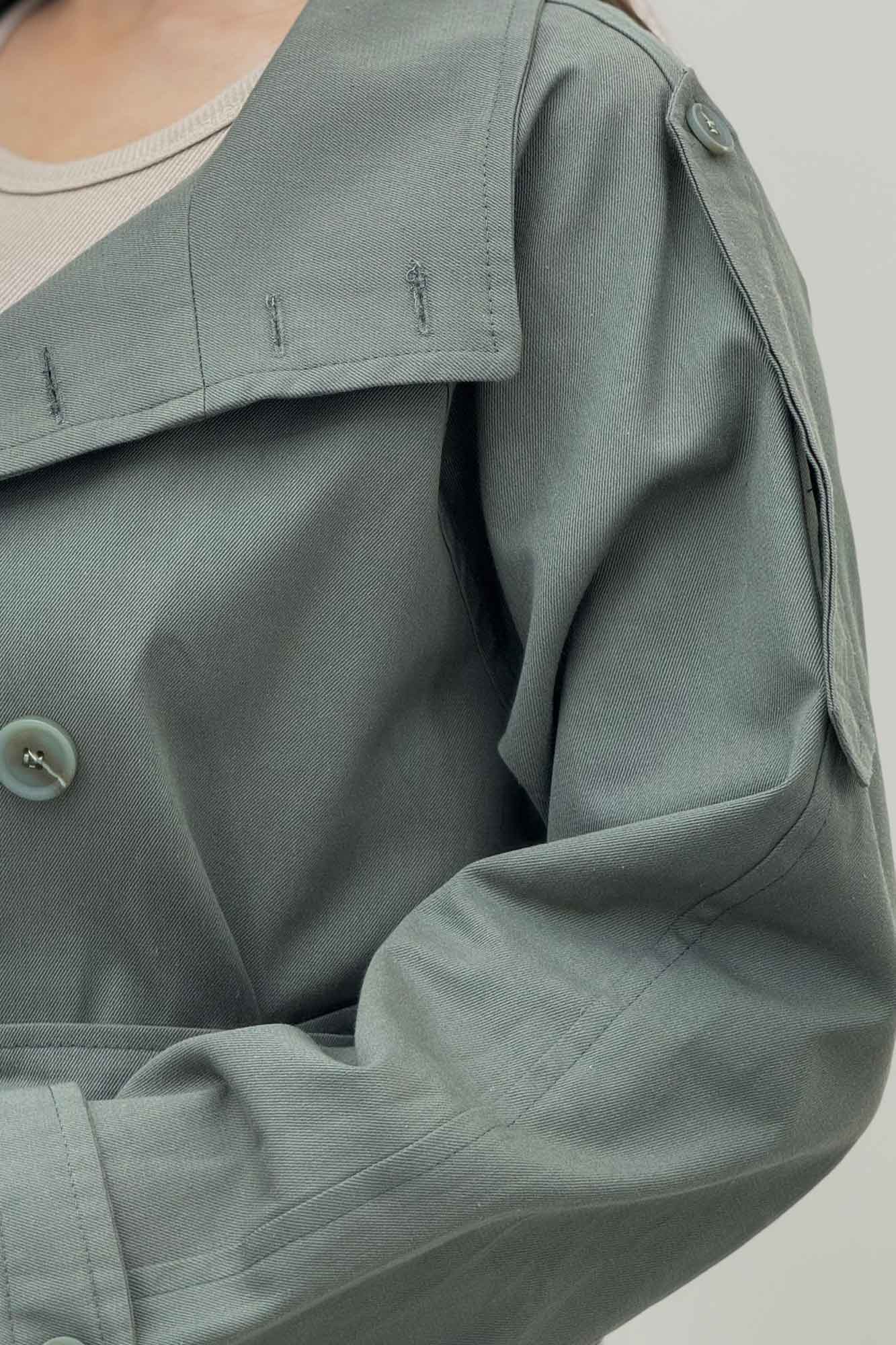 کت کتان کاپرا یقه دو حالته 