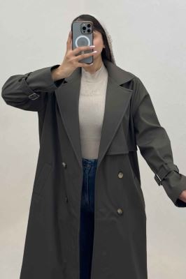 بارانی بلند سانتانا یقه انگلیسی RASTA