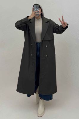 بارانی بلند سانتانا یقه انگلیسی RASTA