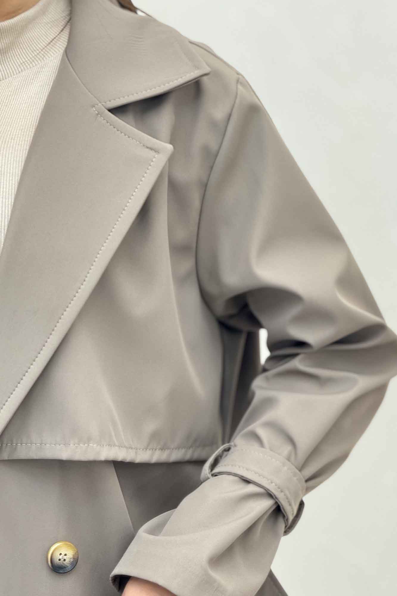 بارانی بلند سانتانا یقه انگلیسی RASTA