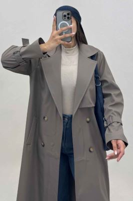 بارانی بلند سانتانا یقه انگلیسی RASTA