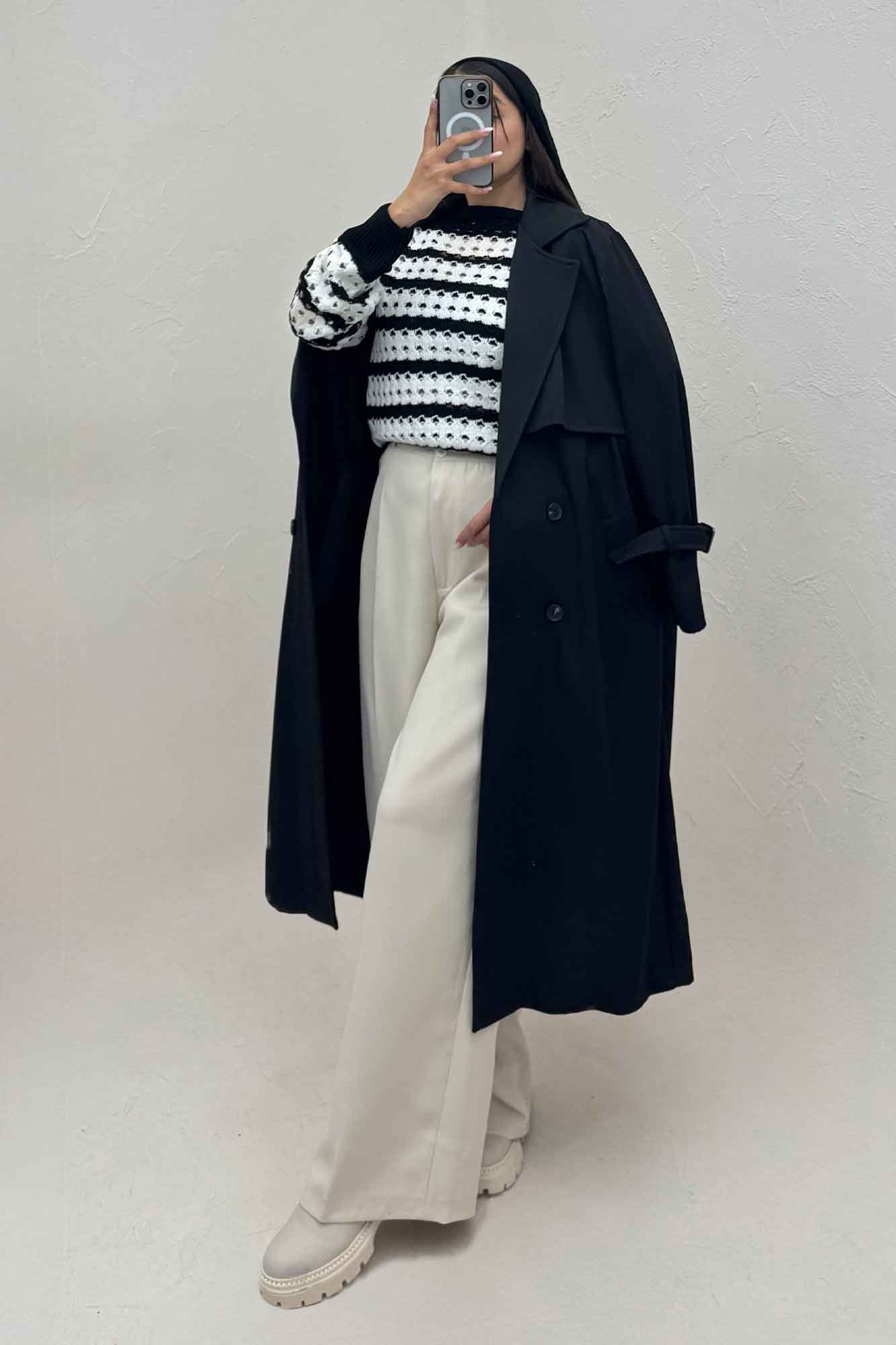 بارانی بلند سانتانا کجراه 