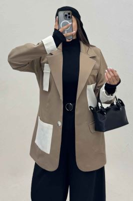 کت کتان کاپرا مدل کایوتی