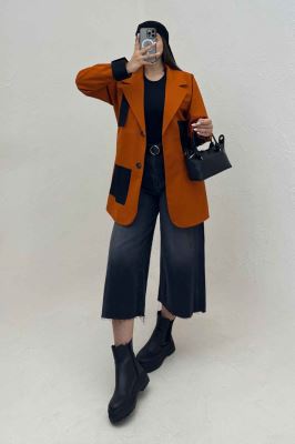 کت کتان کاپرا مدل کایوتی