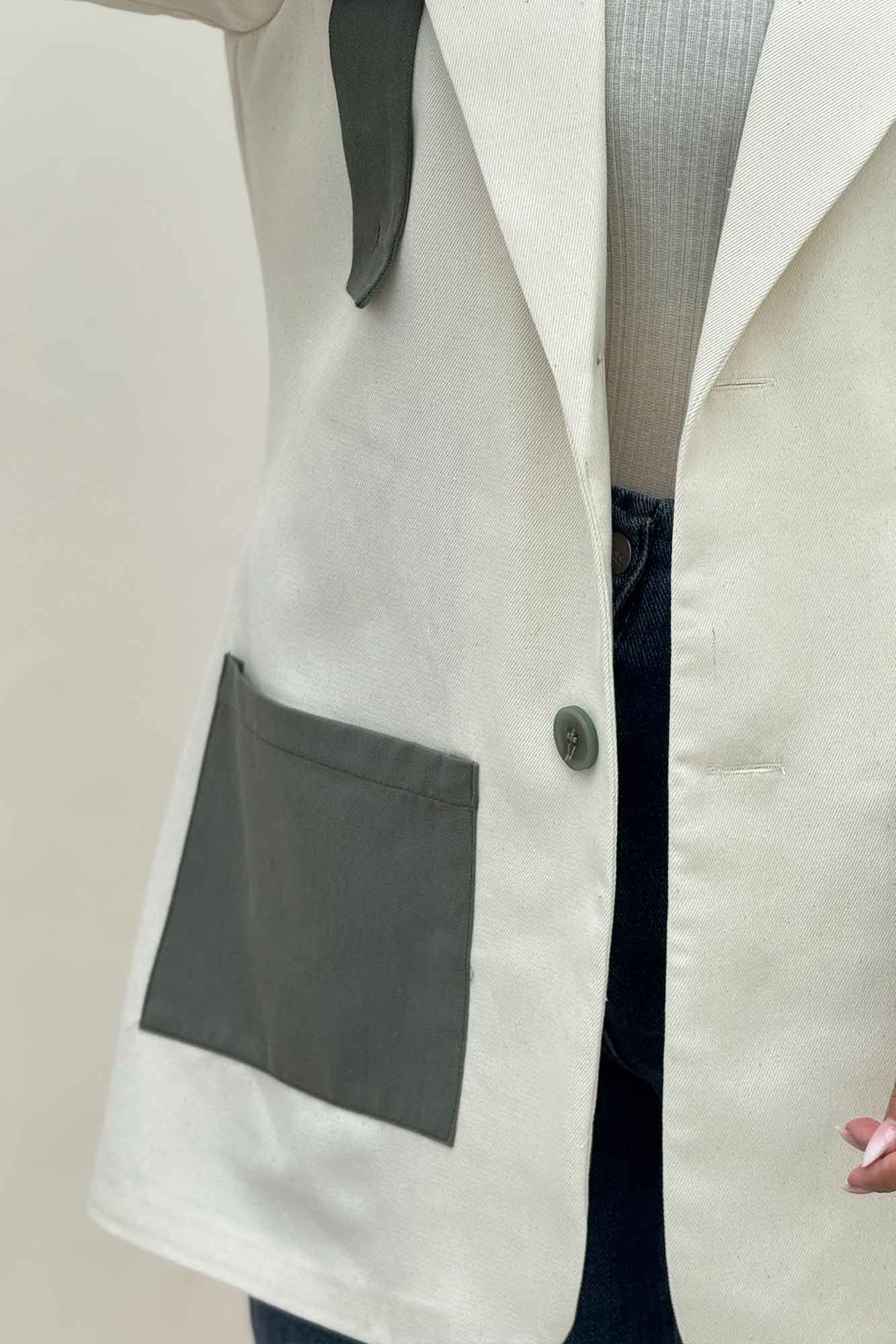 کت کتان کاپرا مدل کایوتی