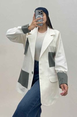 کت کتان کاپرا مدل کایوتی