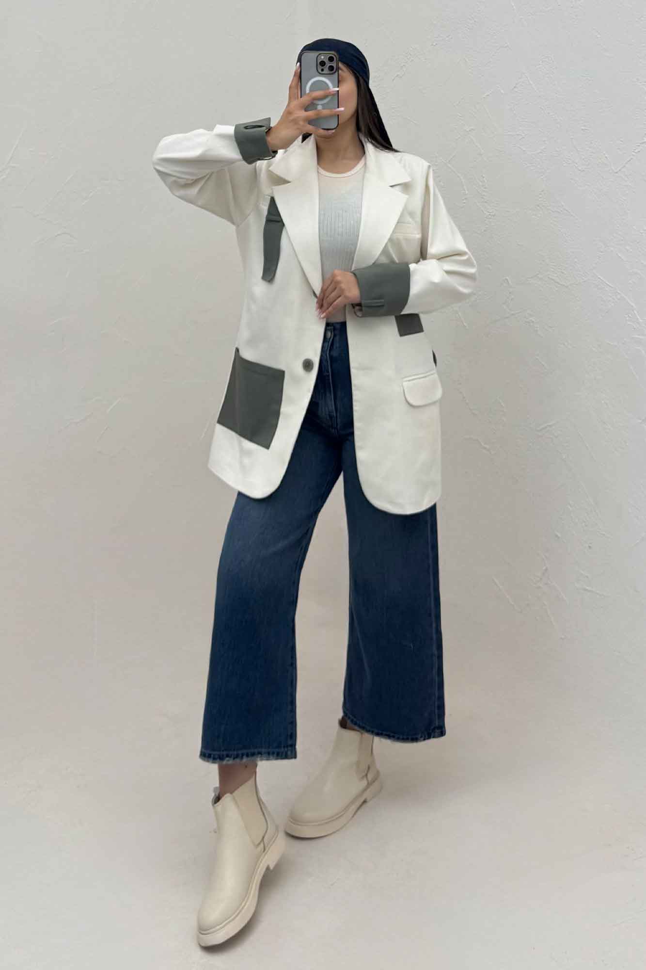 کت کتان کاپرا مدل کایوتی