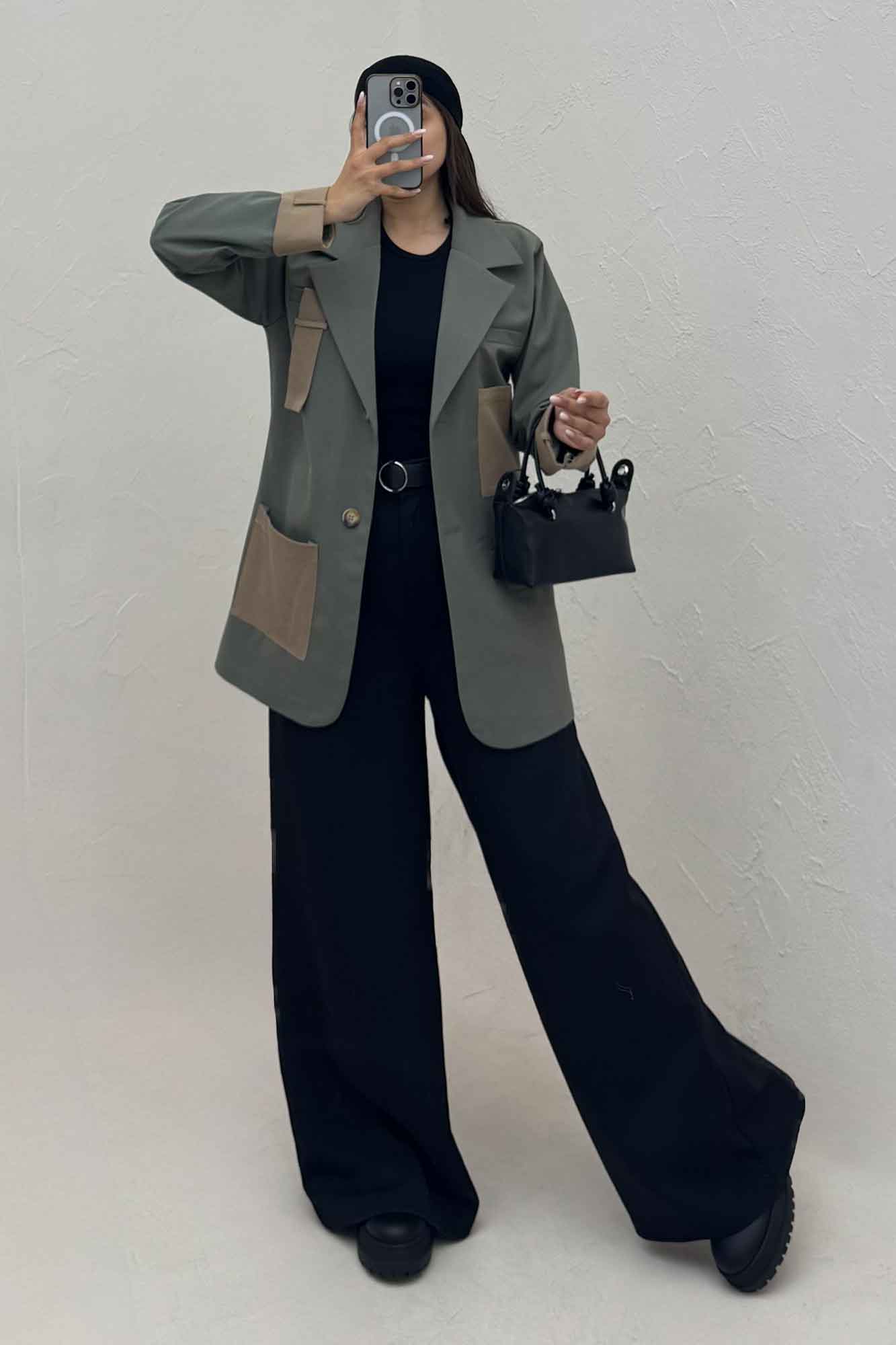 کت کتان کاپرا مدل کایوتی