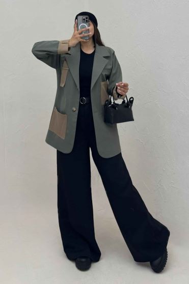 کت کتان کاپرا مدل کایوتی