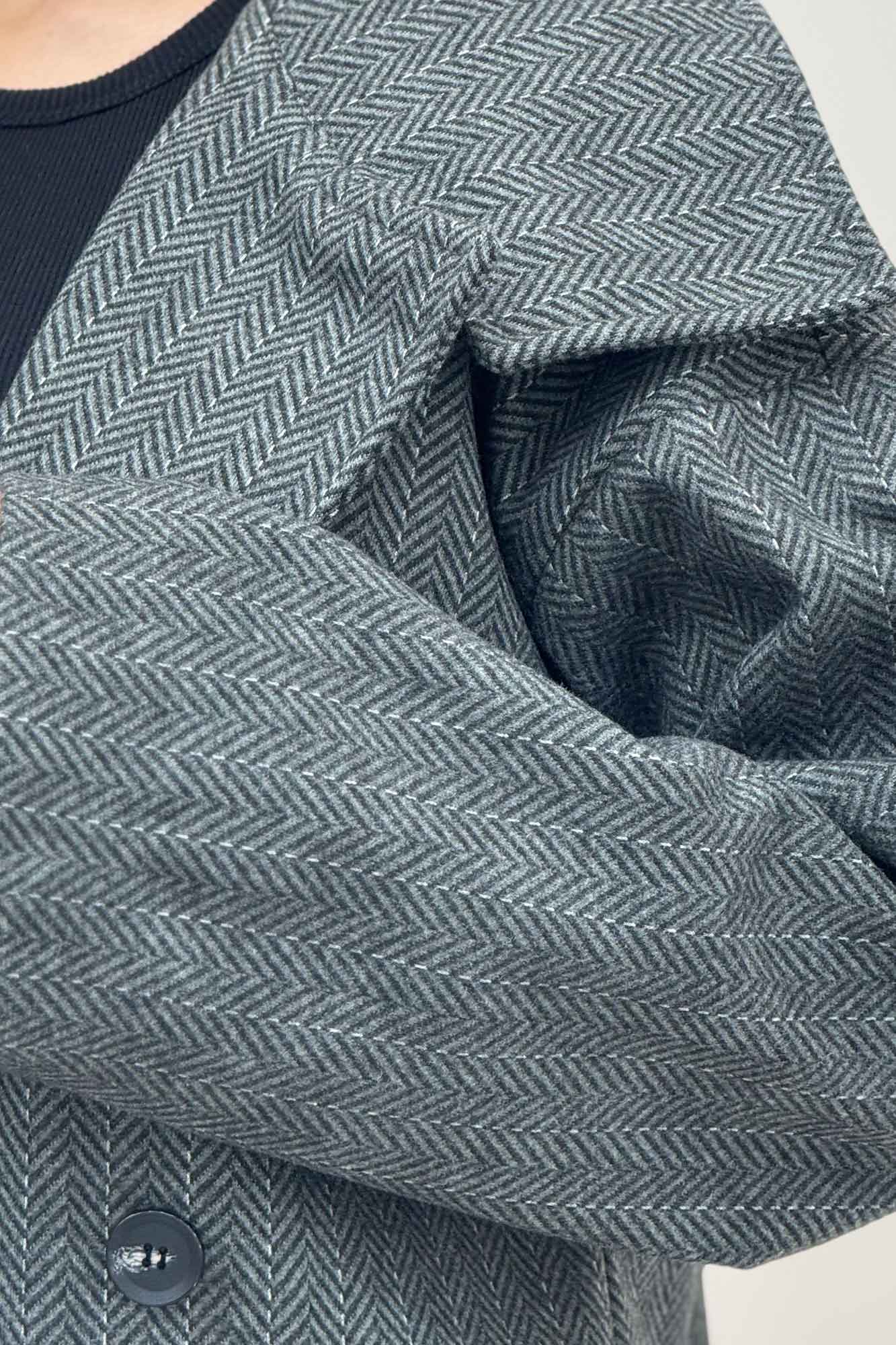 کت فوتر جناقی آستردار یقه چاک