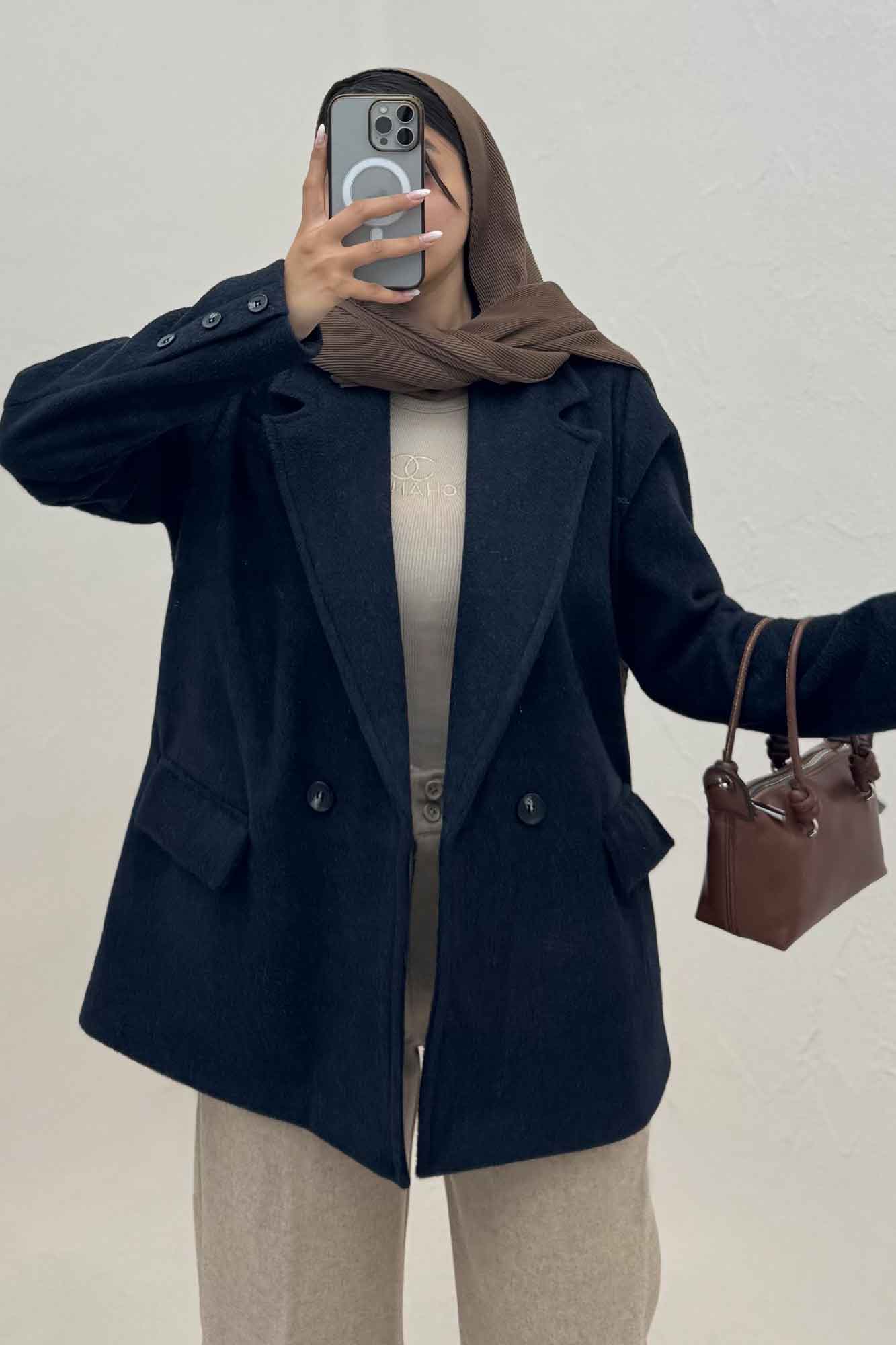 کت فوتر کشمیر دو دکمه