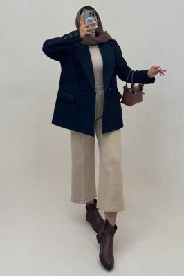 کت فوتر کشمیر دو دکمه