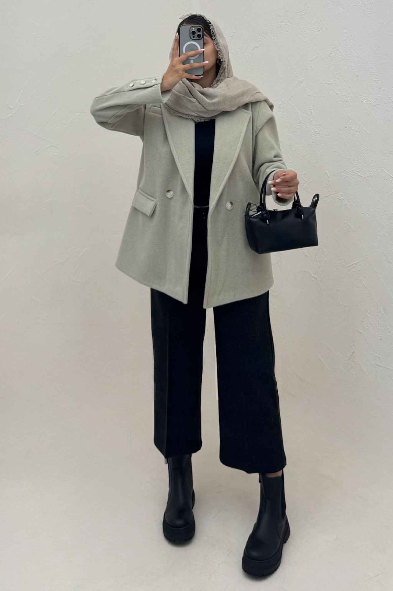 کت فوتر کشمیر دو دکمه