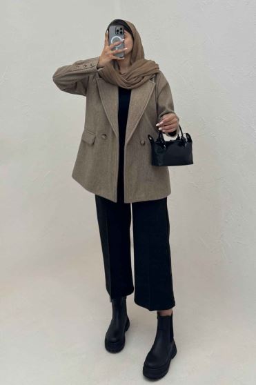 کت فوتر کشمیر دو دکمه