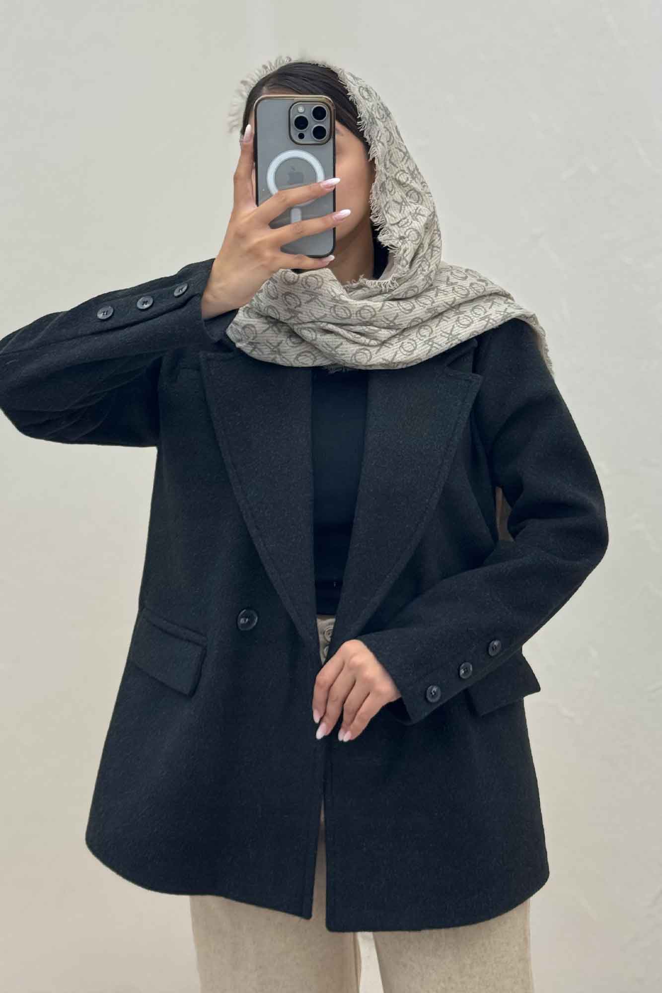 کت فوتر کشمیر دو دکمه