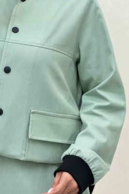 ست بامبر و دامن کتان کاپرا