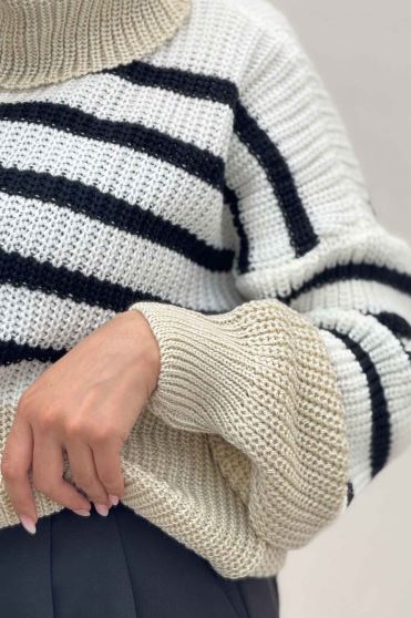 بلوز بافت یقه اسکی راهدار کد 1024