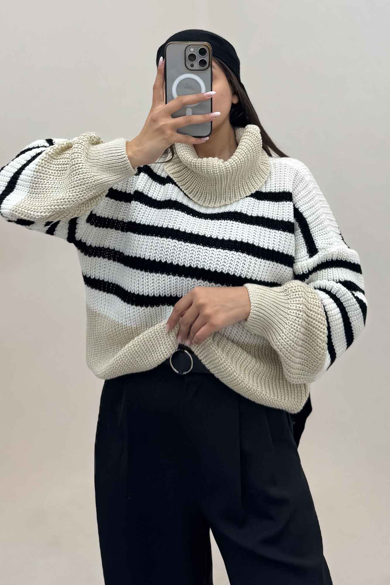 بلوز بافت یقه اسکی راهدار کد 1024