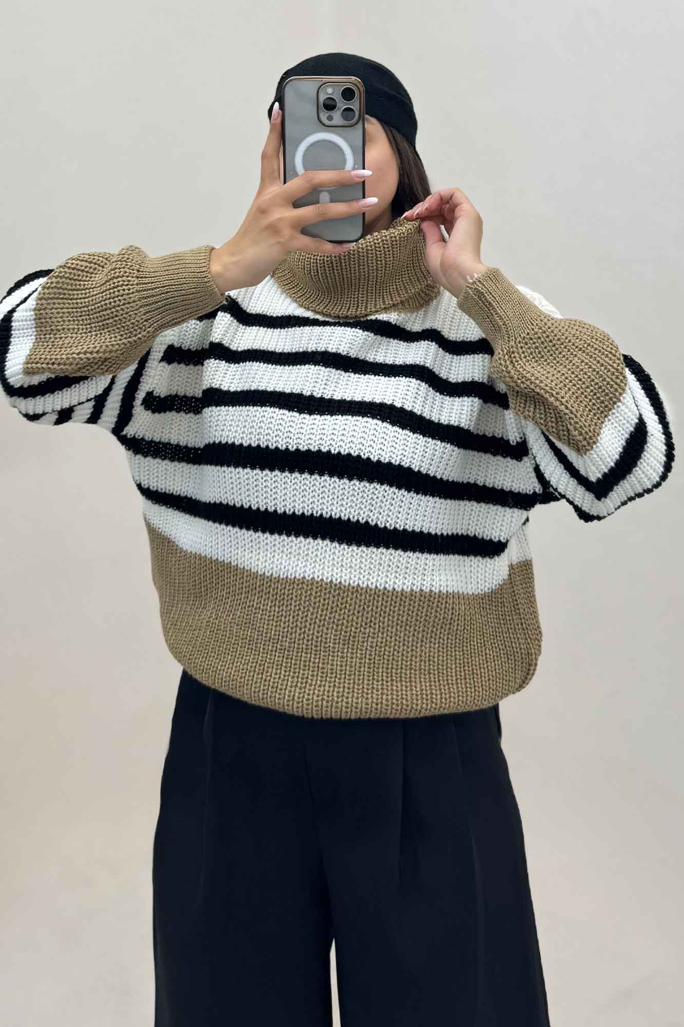 بلوز بافت یقه اسکی راهدار کد 1024