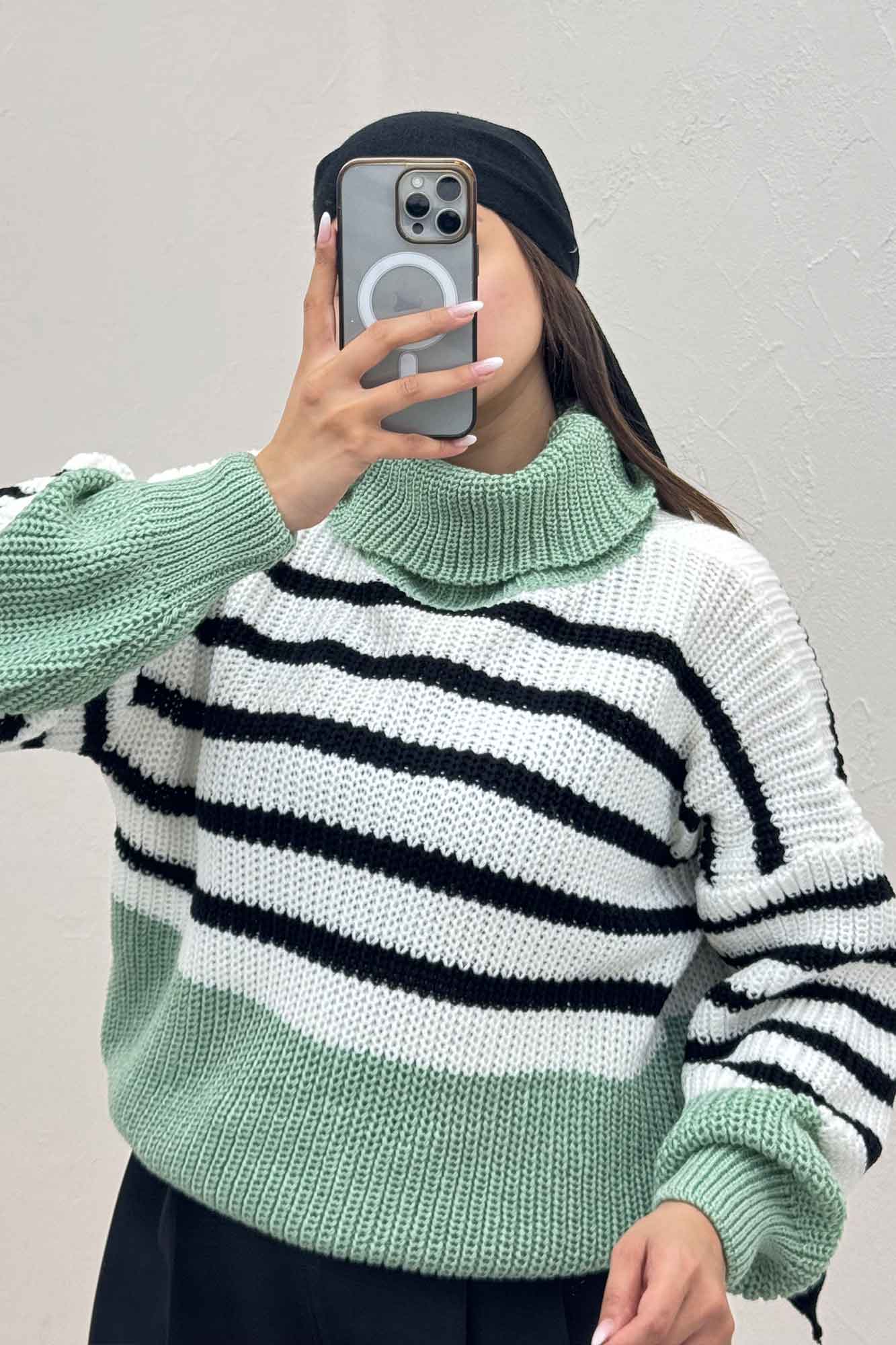 بلوز بافت یقه اسکی راهدار کد 1024