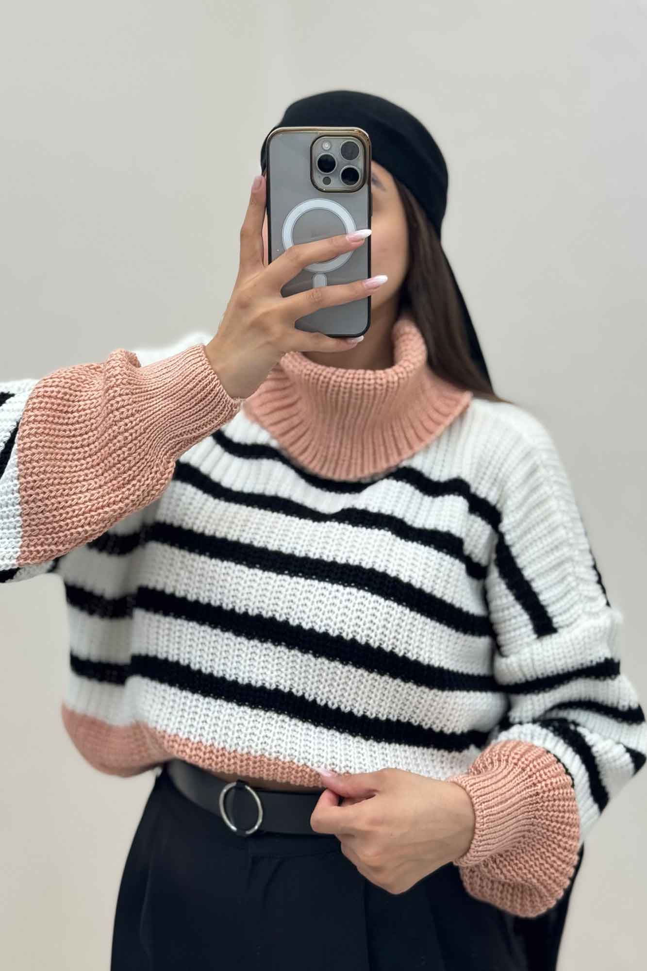 بلوز بافت یقه اسکی راهدار کد 1024