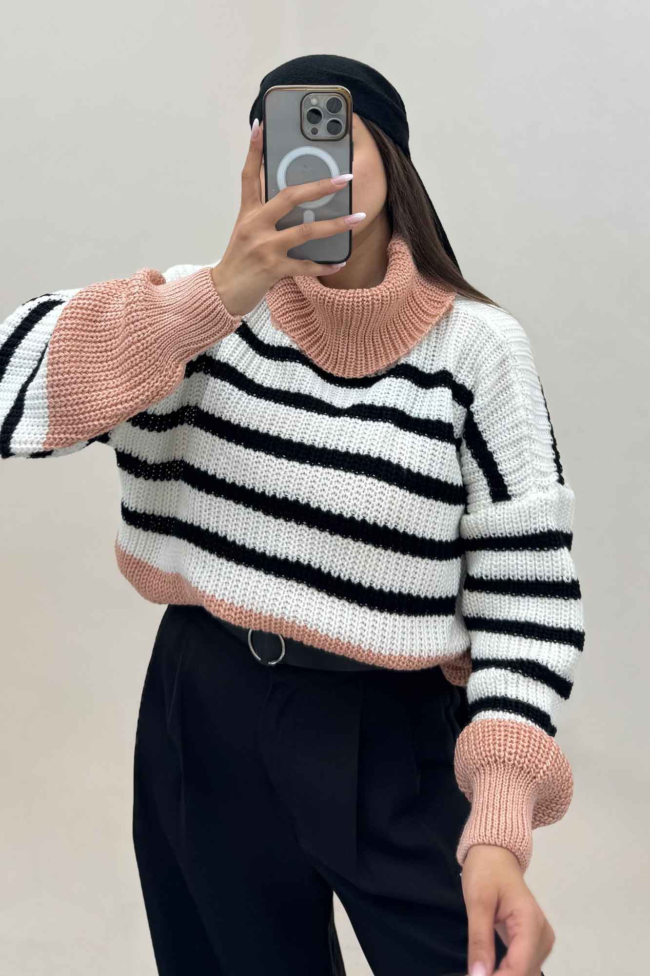 بلوز بافت یقه اسکی راهدار کد 1024