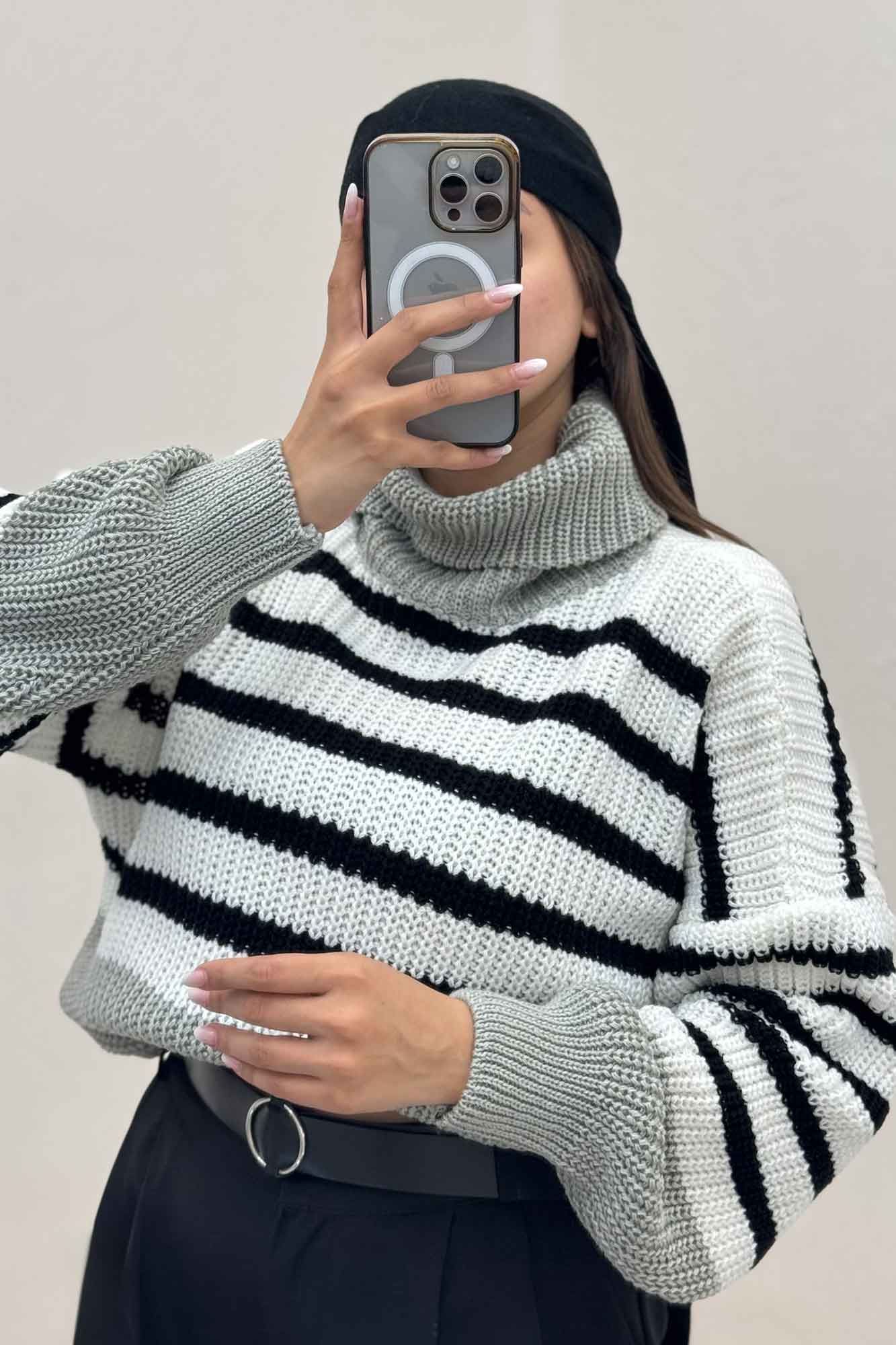 بلوز بافت یقه اسکی راهدار کد 1024