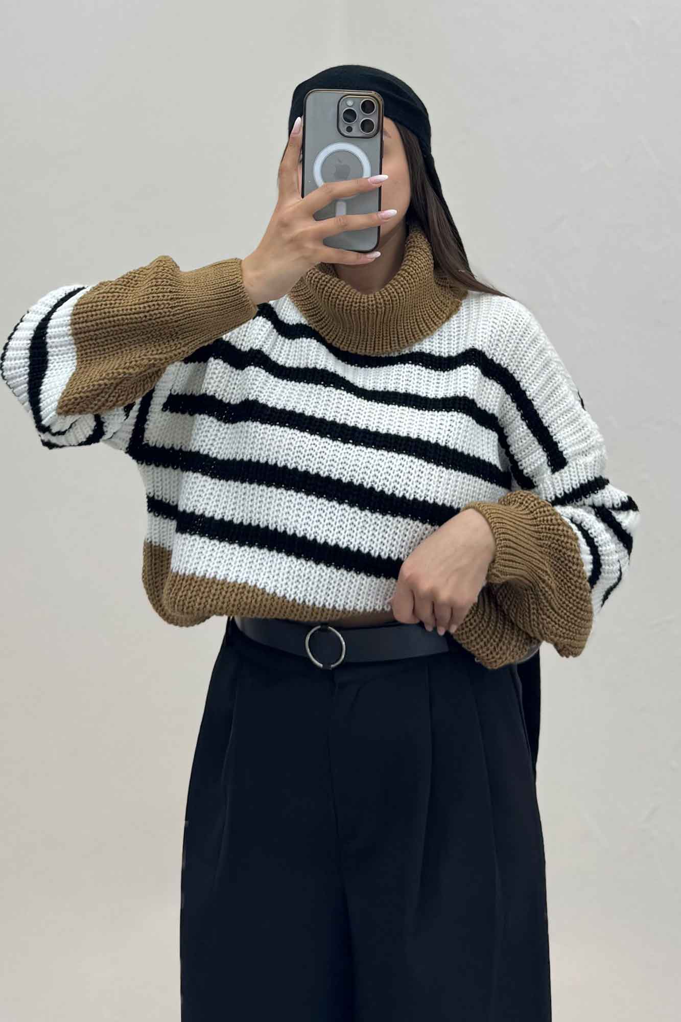 بلوز بافت یقه اسکی راهدار کد 1024