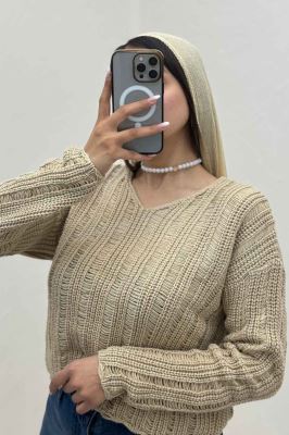 بلوز بافت درشت یقه هفت