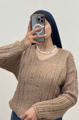 بلوز بافت درشت یقه هفت