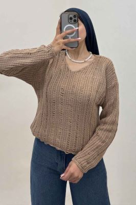 بلوز بافت درشت یقه هفت