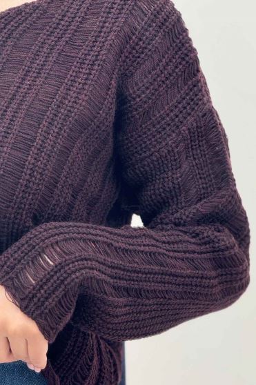 بلوز بافت درشت یقه هفت