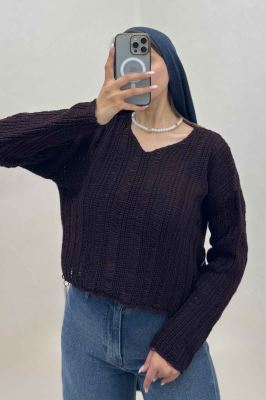 بلوز بافت درشت یقه هفت