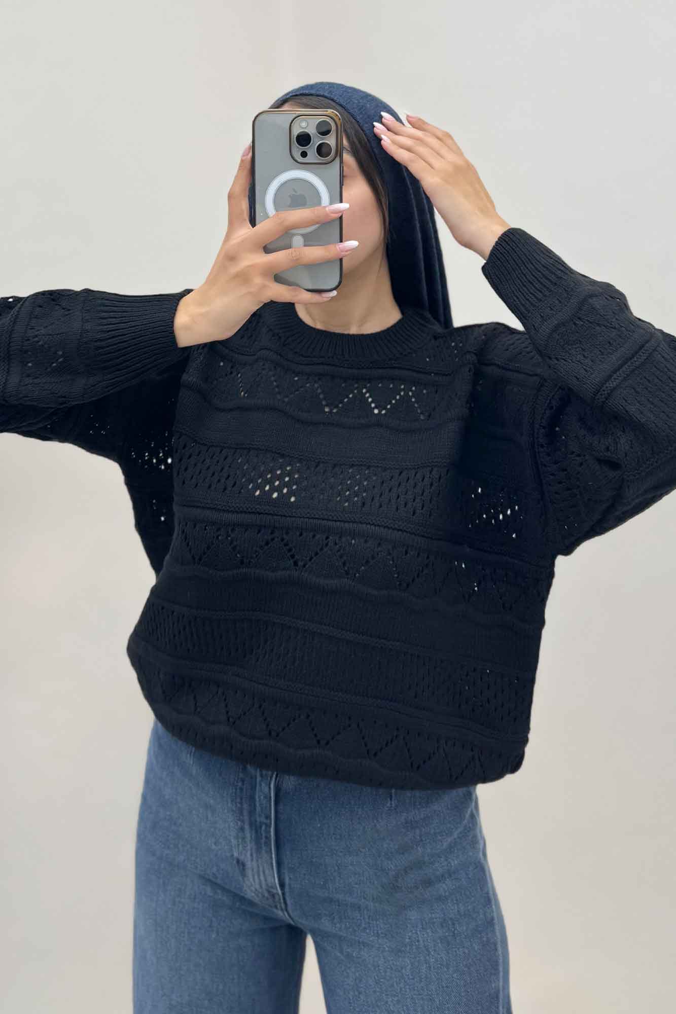 بلوز کراپ بافت طرح تور کد 1012