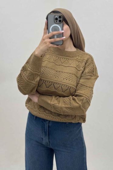 بلوز کراپ بافت طرح تور کد 1012