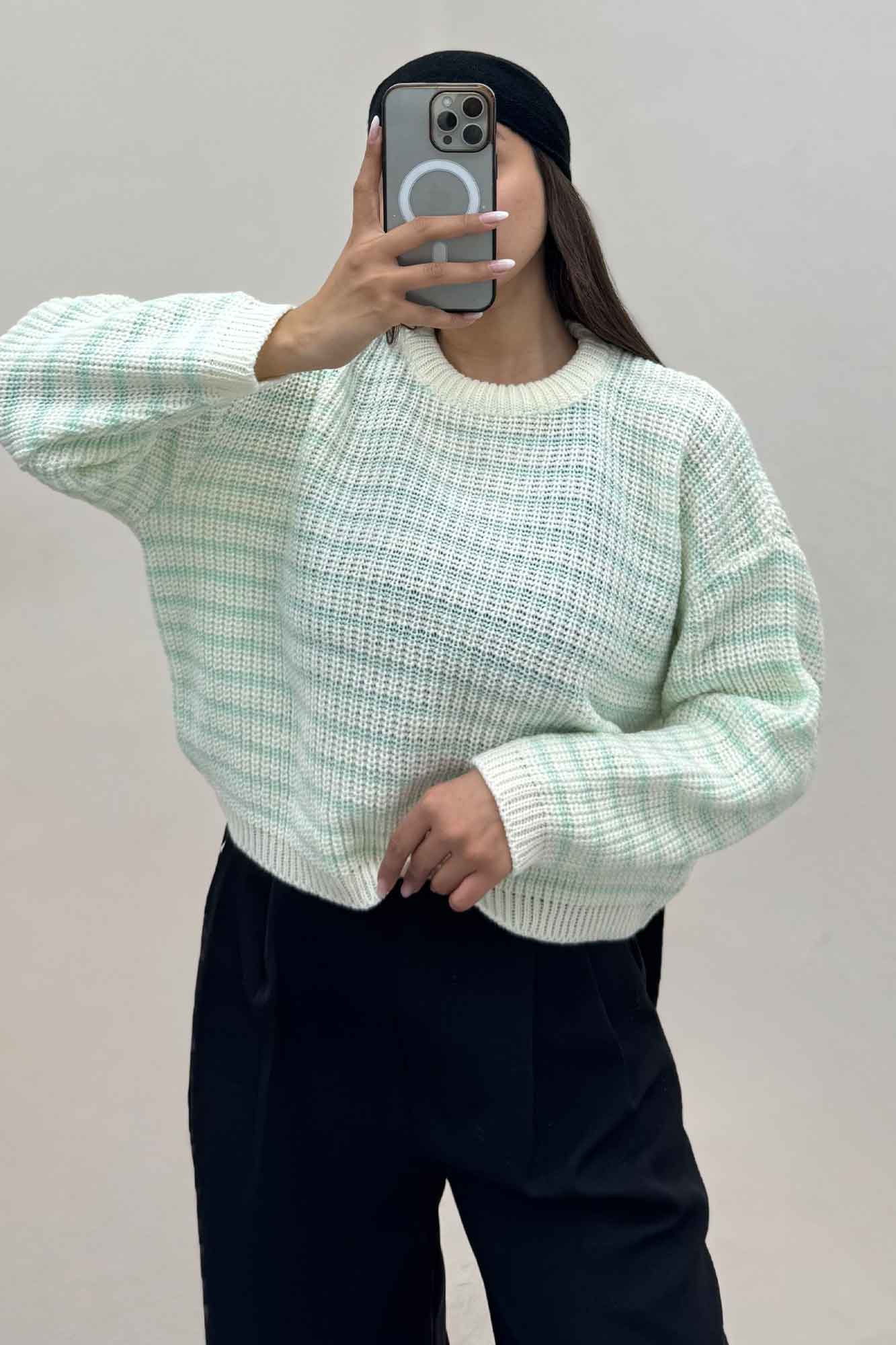 بلوز بافت راه راه کد 536