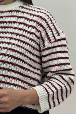 بلوز بافت راه راه کد 536