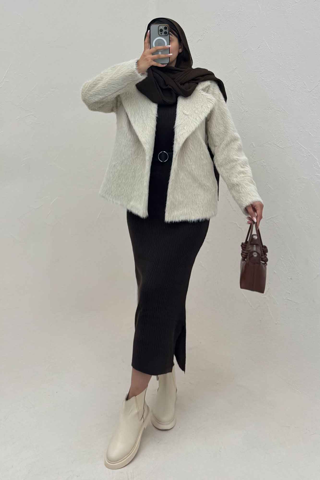 کت خز آستردار مدل AYMOO