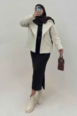 کت خز آستردار مدل AYMOO