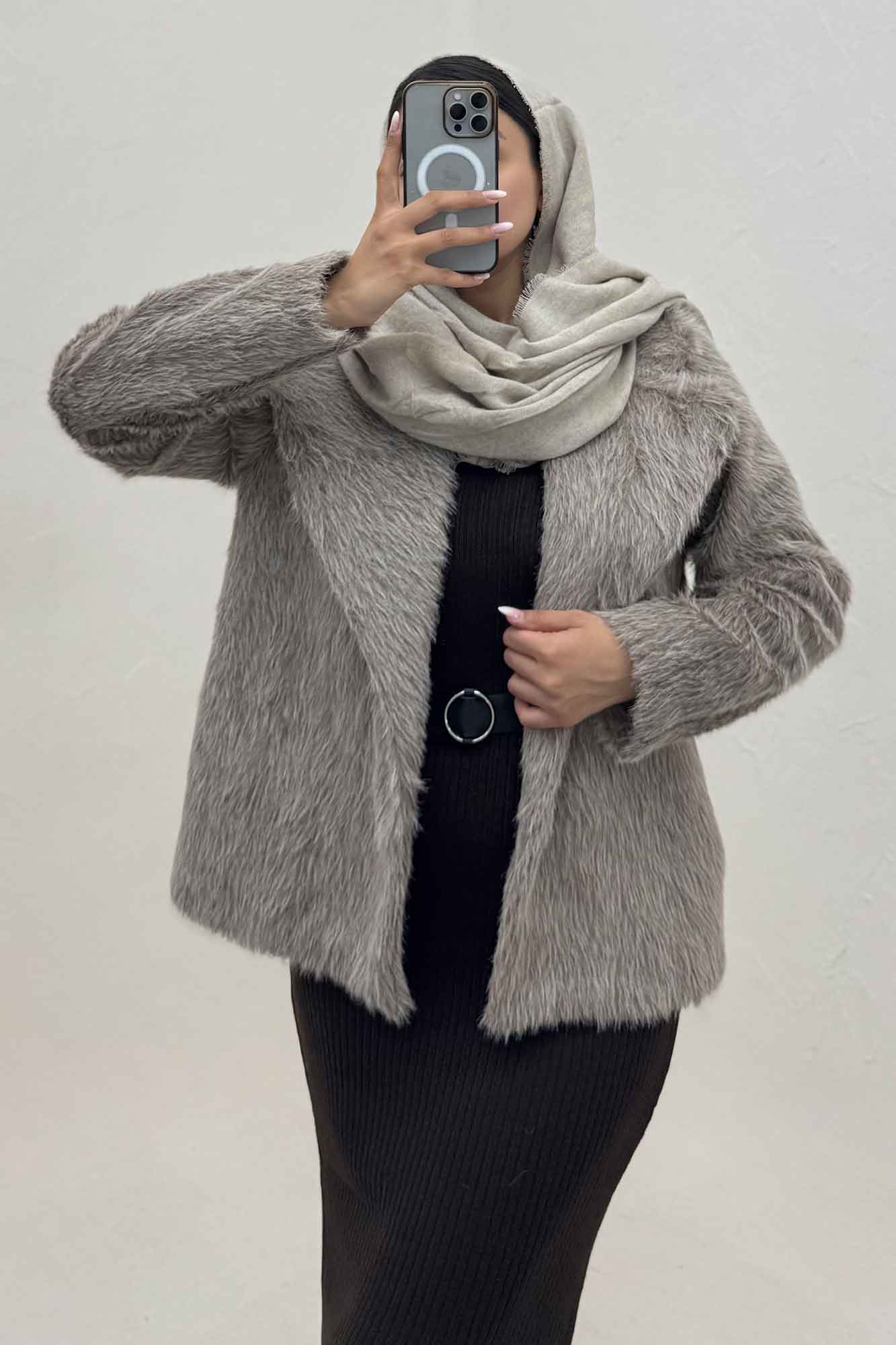 کت خز آستردار مدل AYMOO