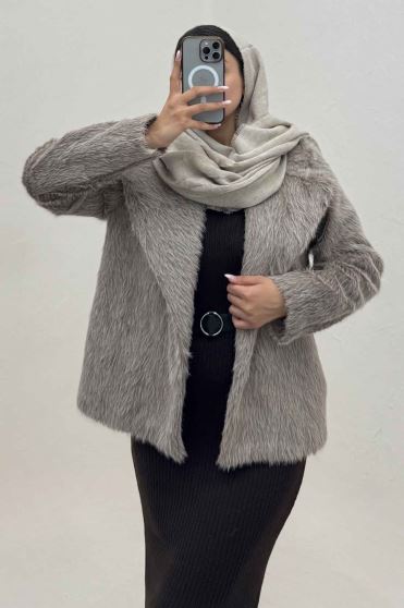 کت خز آستردار مدل AYMOO