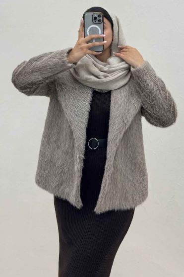 کت خز آستردار مدل AYMOO